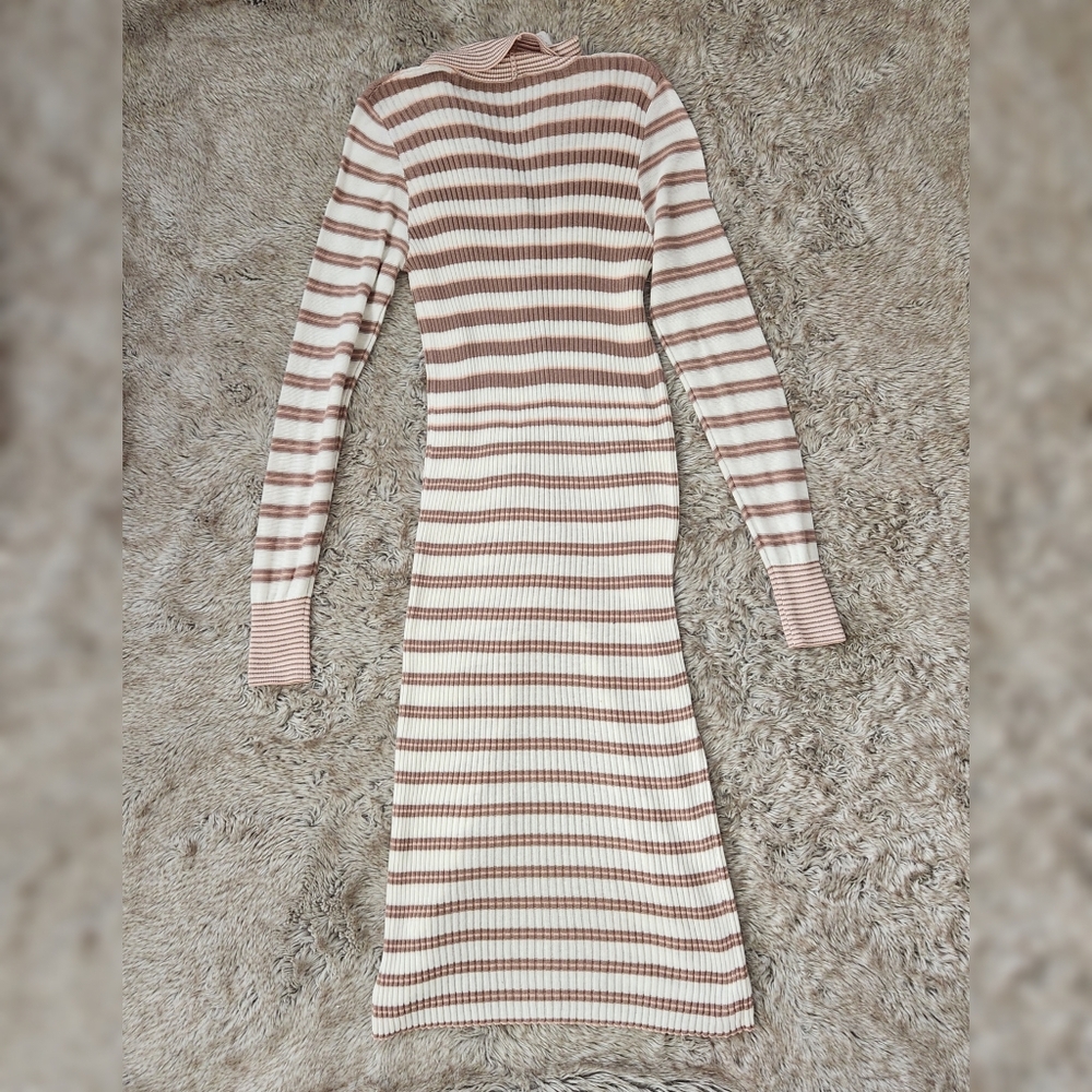 Free People Vista Cardi Collared Button Front Ribbed Duster Cardigan Women's XL‎ - Picture 3 of 10